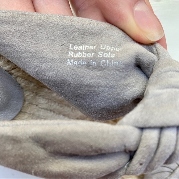 Splendid Brooks Gray Knotted Wedges 10 - Picture 6 of 7